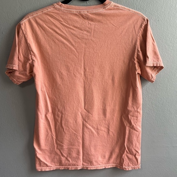 Def Leppard graphic orange short sleeves cotton shirt. Size Small. - Picture 2 of 4